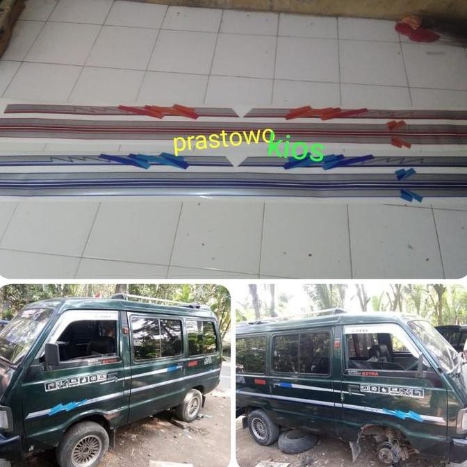 Lis body sticker stiker striping zebra carry Hijet jetstar