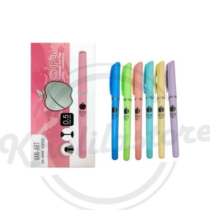 

Pulpen Gel Apple Apel Van Art isi 12 pcs Termurah