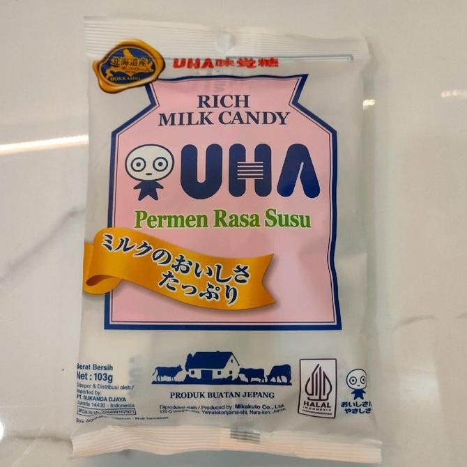 

HIW 1 Pack Permen UHA Milk Candy 103 g Strawberry Stroberi Hijau Mint Susu Green tea - Permen Uha