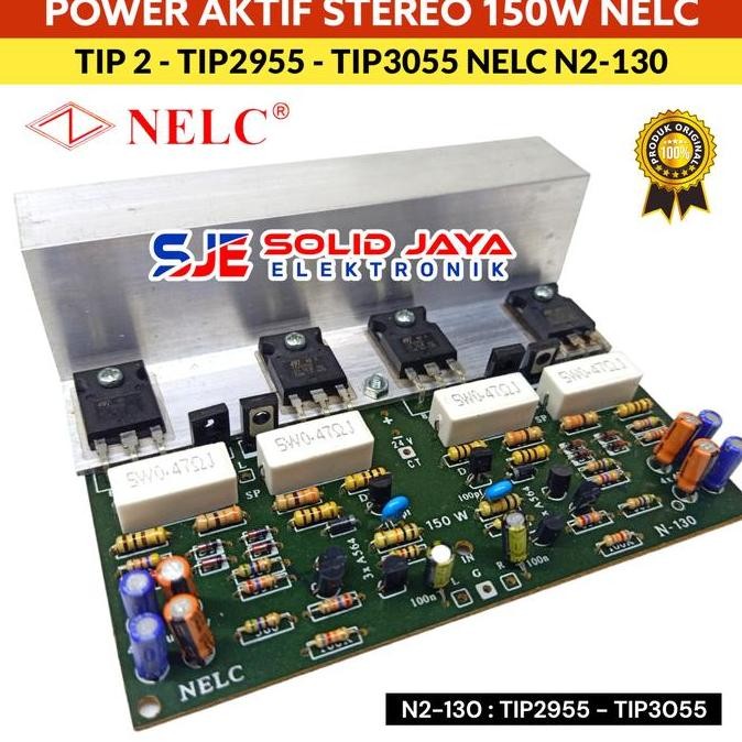 Kit Power Stereo 150W Nelc N2130 Tip2955 Tip3055 Driver Power Ocl Amplifier Ampli Tip 2955 Tip 3055 