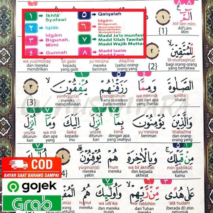 ready AlQuran JUMBO A3 | Latin PerKata 30juz Al Quran Tajwid Blok Warna
