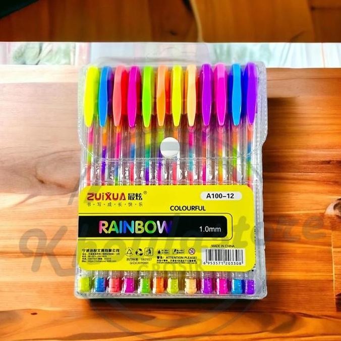 

Pulpen Rainbow Zuixua A100-12 isi 12 warna Termurah