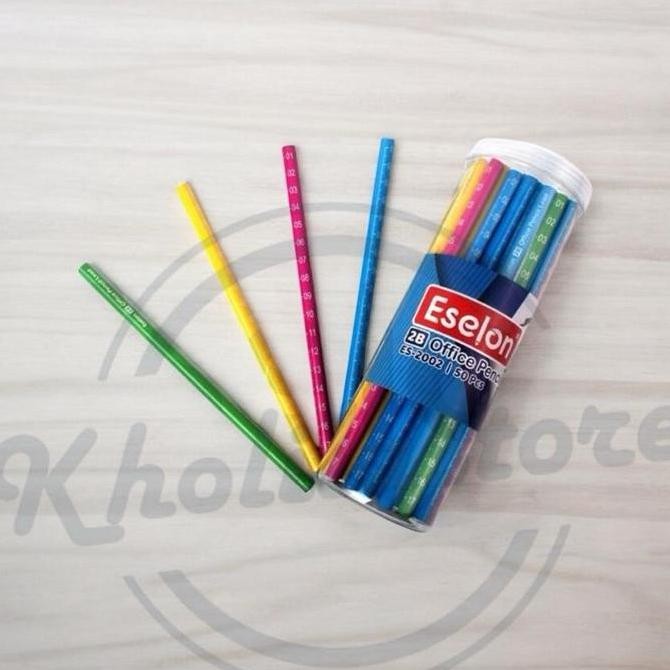 

(50 pcs) Pensil 2B Office Eselon / 1 tabung Pensil Centimeter Termurah
