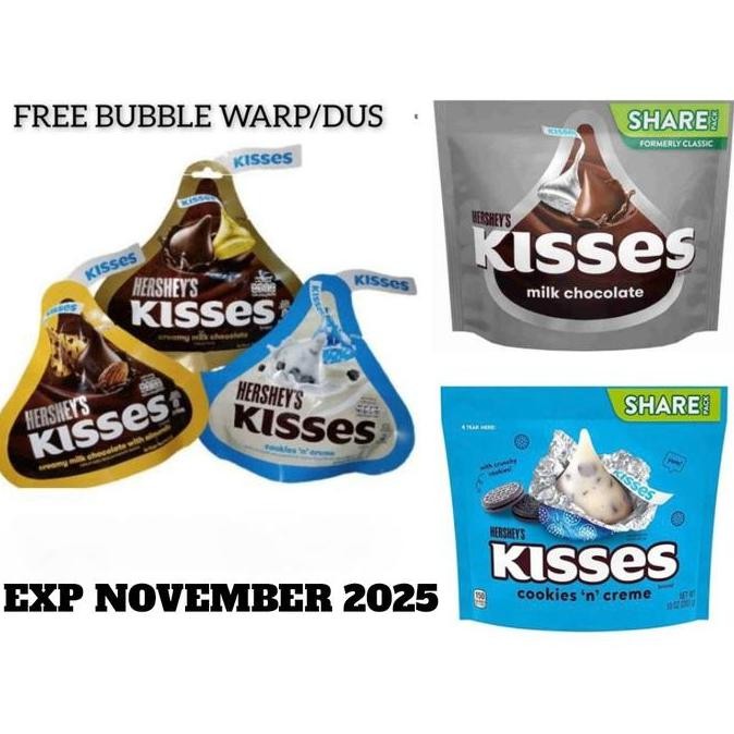 

HIW Hershey chocolate kisses milk / almond / cookies n cream 146g