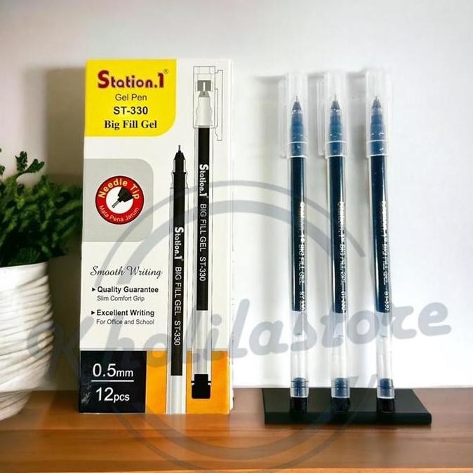 

Pulpen New Gel Big Fill Station.1 ST-330 isi 12 pcs Termurah