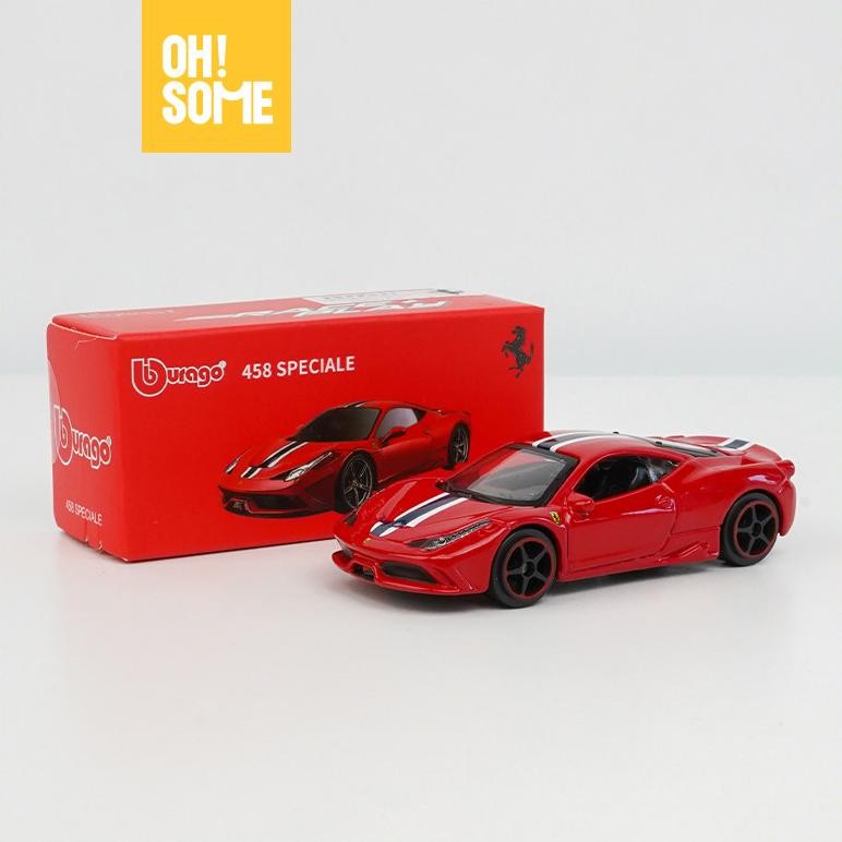 Ohsome  Bburago Racing Car Diecast Mobil Mainan Anak Model Koleksi Mobil Balap Sport Ferrari 1:64 Mu
