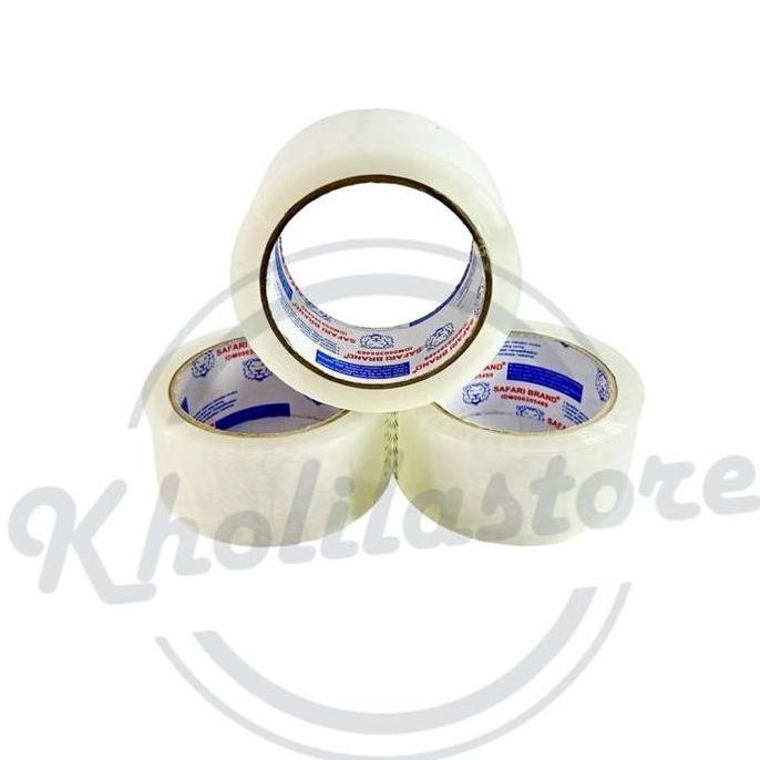 

Lakban Bening Clear Safari 80 yard x 45mm Termurah
