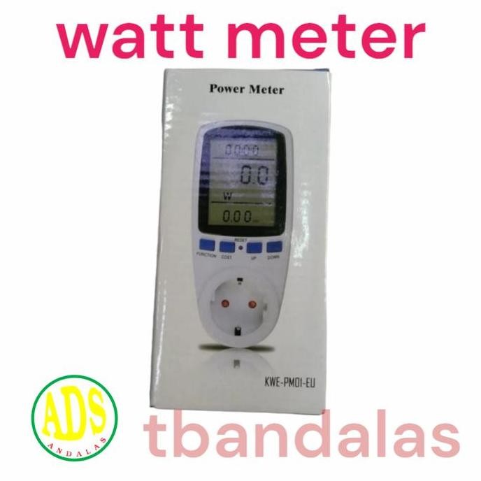 pengukur listrik watt meter voltase kwh cheker