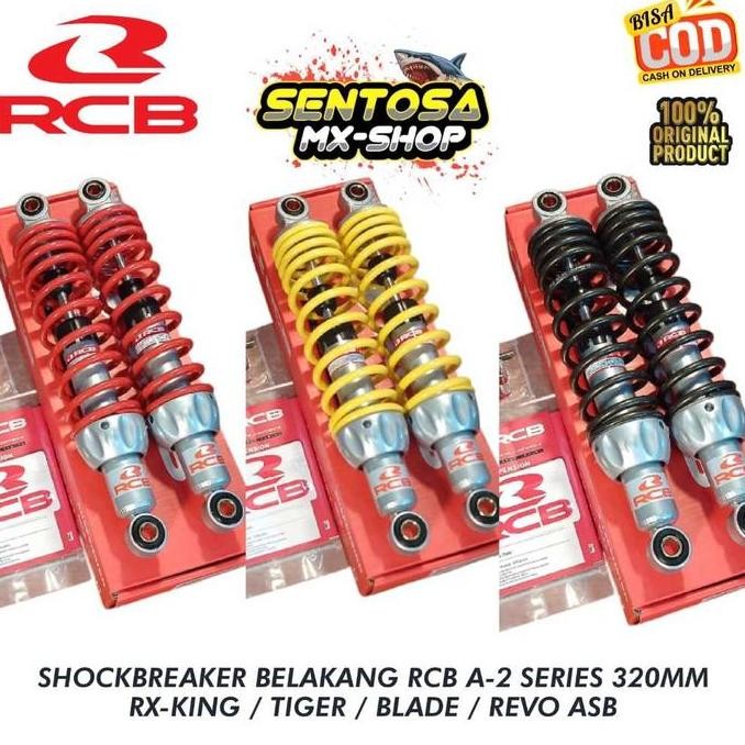 SHOCK BELAKANG RCB - A2 SERIES 320mm ORIGINAL MOTOR RX-KING / BLADE / TIGER / REVO ABSOLUTE / THUNDE