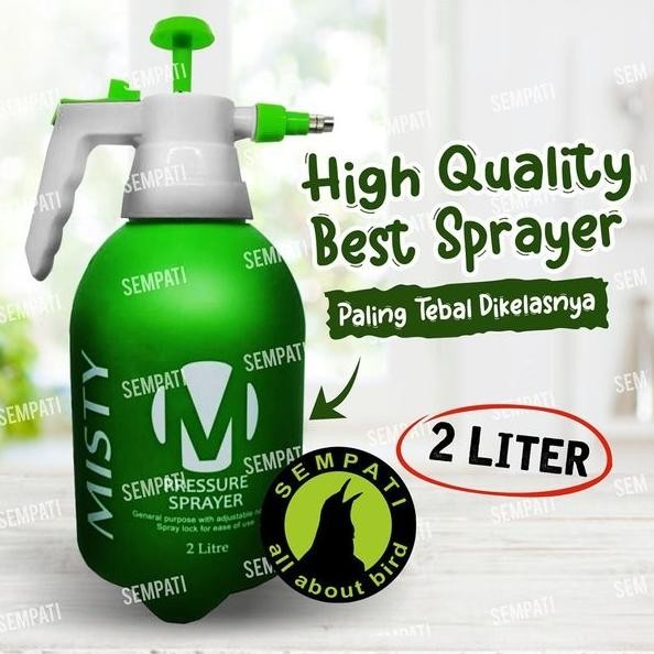 

Terlaris Semprotan Misty 2 Liter Spray Gun Pompa Hand Pump Alat Semprot Desinfktan Hama Burung Tanaman Pupuk Sangkar Kandang Pressure Sprayer Disinfektan Msty2