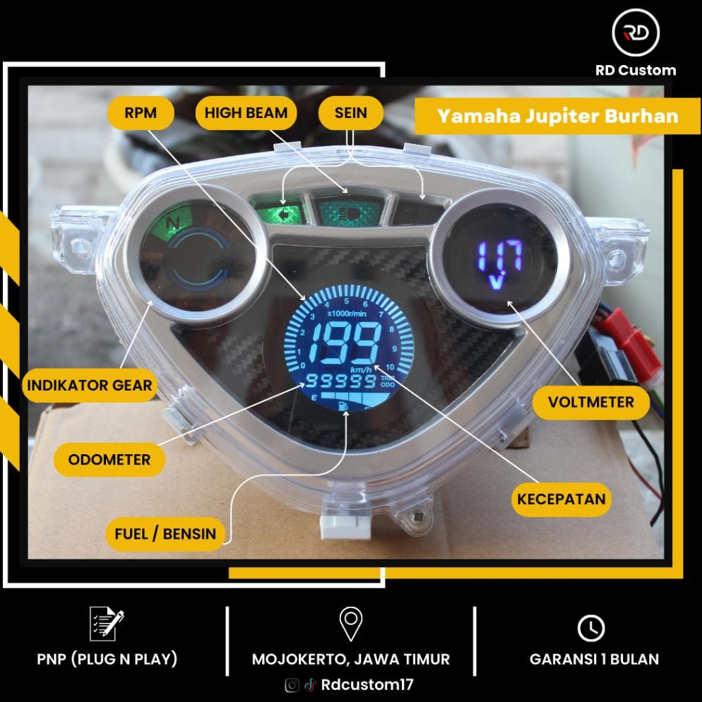 Speedometer Digital Jupiter Z Burhan PNP