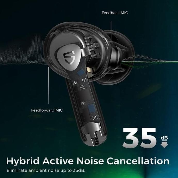 Soundpeats Air3 Pro / Air 3 Pro Hybrid Active Noise Cancelling Tws New Stok