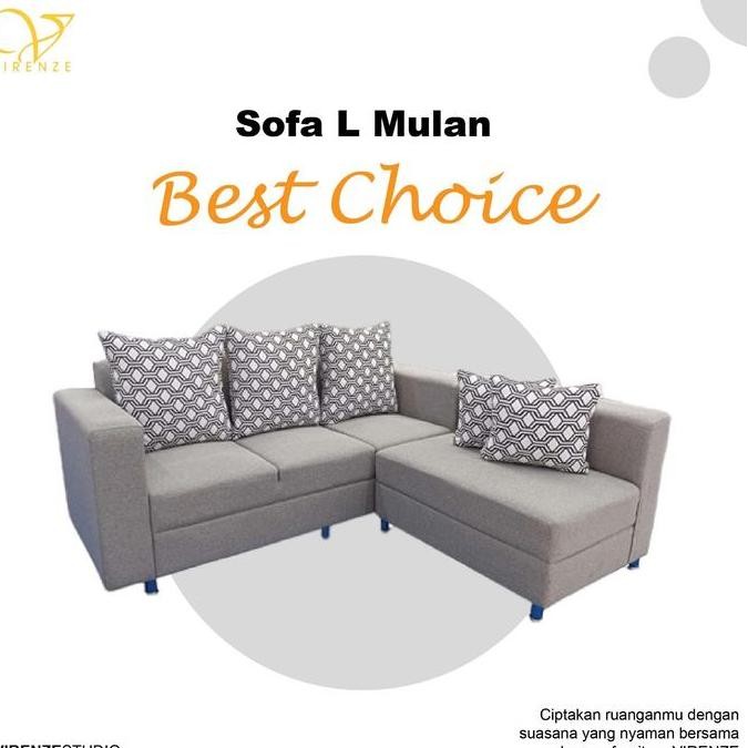 Virenze Sofa L Mulan Minimalis Sofa Bed Jateng Semarang Jatim Yogya Co