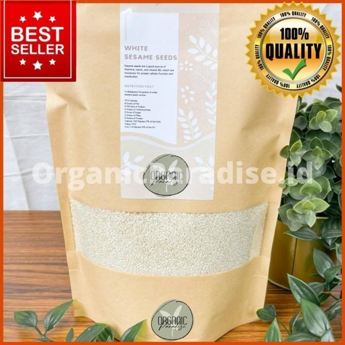 

Terlaris Wijen Putih / White Sesame 1Kg Raw Premium Quality Organic Paradise