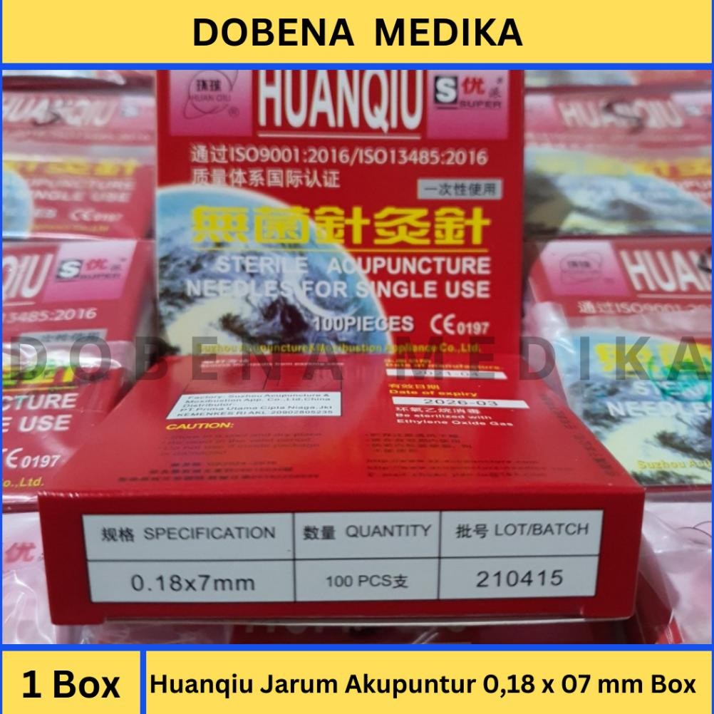 Ready Huanqiu Jarum Akupuntur 0,18 X 07 Mm (1/4 Cun) Isi 100