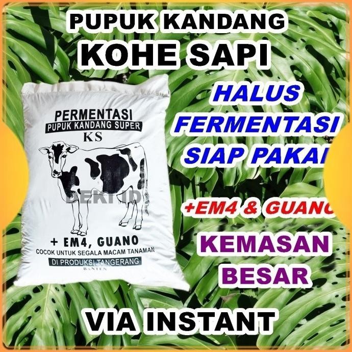 

Terlaris Pupuk Kandang Organik Kohe Sapi Besar Via Instant Halus Fermentasi