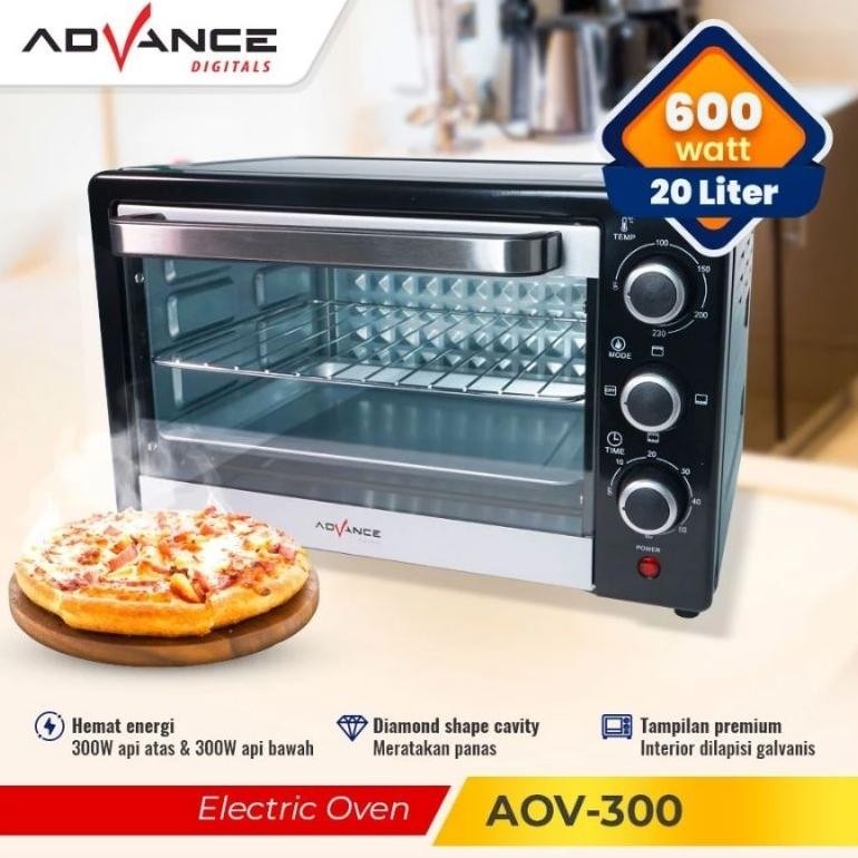 HJK Advance AOV300 Oven Listrik Low Watt 20 Liter