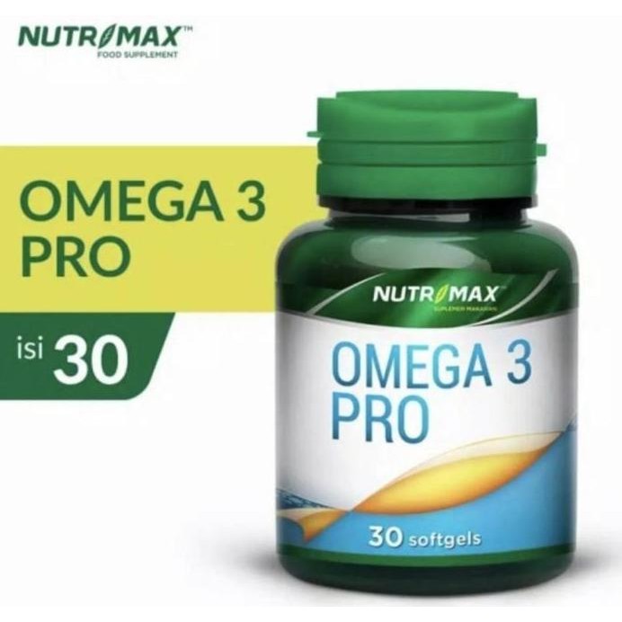 

Terlaris Nutrimax Omega 3 Pro Vitamin E Isi 30 Softgels Minyak Ikan Omega