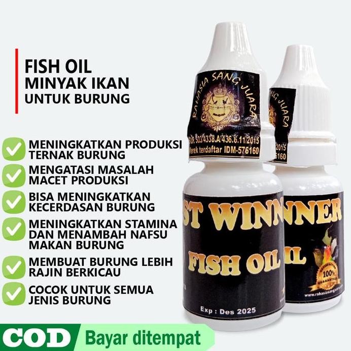 Terlaris Vitamin Minyak Ikan Untuk Burung Murai Batu Merpati Perkutut Kacer