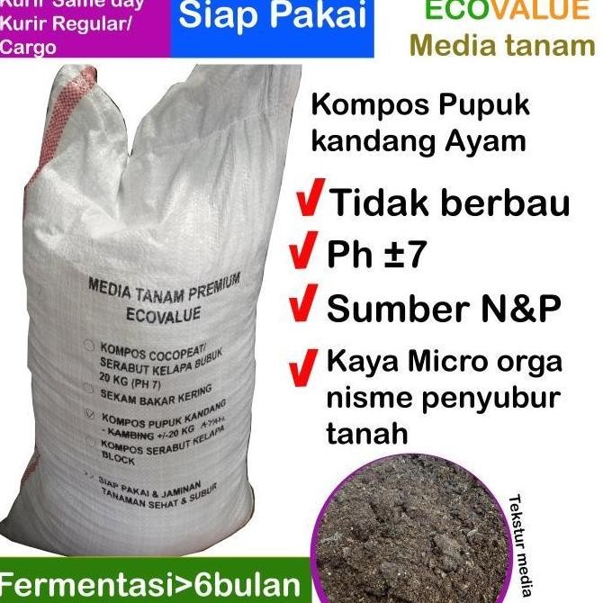 

Terlaris Best Kompos Pupuk Kandang Ayam Ecovalue Fermented 20 Liter (Kurir Instant)