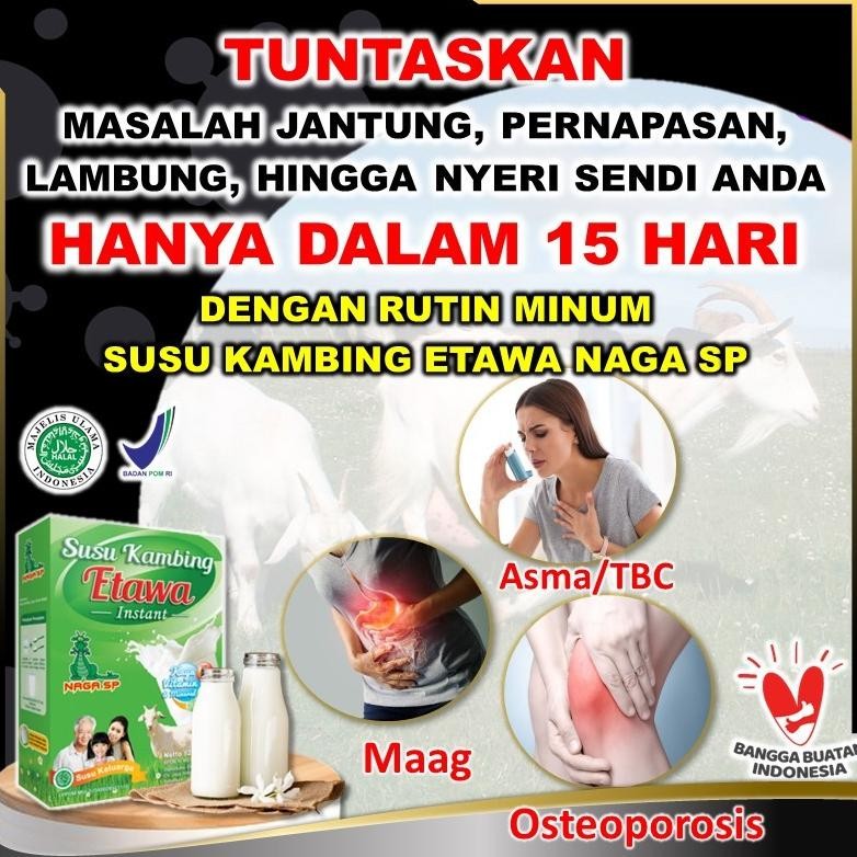 

Susu Kambing Etawa Bubuk Naga SP 250gr Untuk Penyakit Asma Sesak Napas dan Gangguan Pernapasan TBC nUg