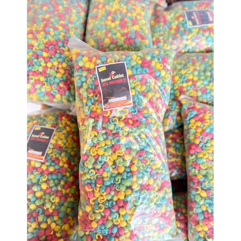 

1kg sereal rasa buah buahan cornpuff mix fruits AST nUg