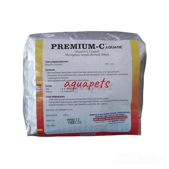 Terlaris Premium C Aquatic Sanbe Vitamin C Ikan Dan Udang 500Gr