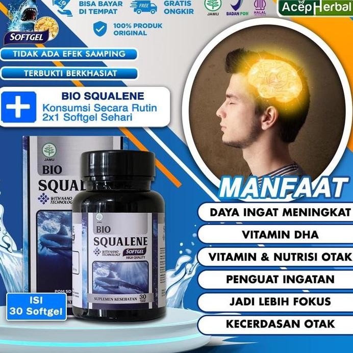 

Terlaris Ada Vitamin Nutrisi Otak Obat Penambah Daya Ingat Kecerdasan Otak Vitamin Dha Anak Dan Dewasa Penguat Ingatan Alzheimer Cegah Pikun Gangguan Saraf Bio Squalene Softgel 100% Asli Shark Liver Oil Minyak Hati Ikan Hiu