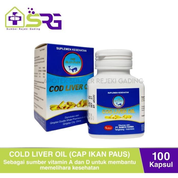 

Terlaris Cod Liver Oil Cap Ikan Paus - Suplemen Kesehatan Tubuh Minyak Ikan, Mengandung Vitamin A Dan D, Omega-3, Dan Asam Lemak Esensial Lainnya