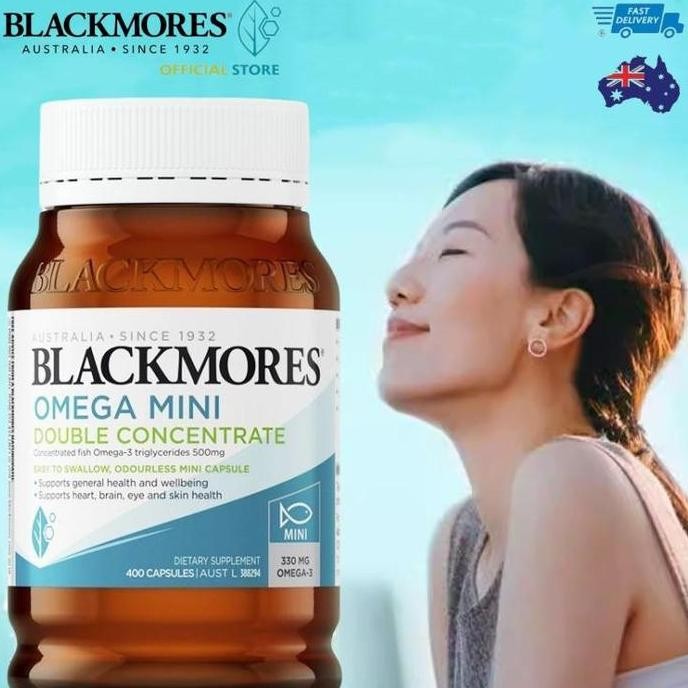 

Terlaris Blackmores Omega Mini Double Concentrate Minyak Ikan Tanpa Bau 400Kapsul/Minyak Ikan 1000Mg 400Kapsul Blackmores Fish Oil Vitamin Suplemen Kesehatan Acid