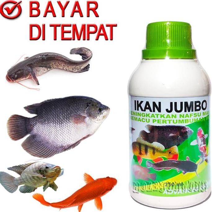 Terlaris Ikan Jumbo Vitamin Penggemuk Lele Gurami Patin Bawal Nila Patin Gabus