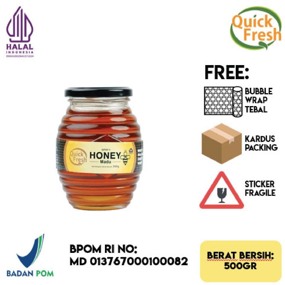 

Madu Murni Asli Quick Fresh Honey 500 gr (Jar Kaca) AST nUg