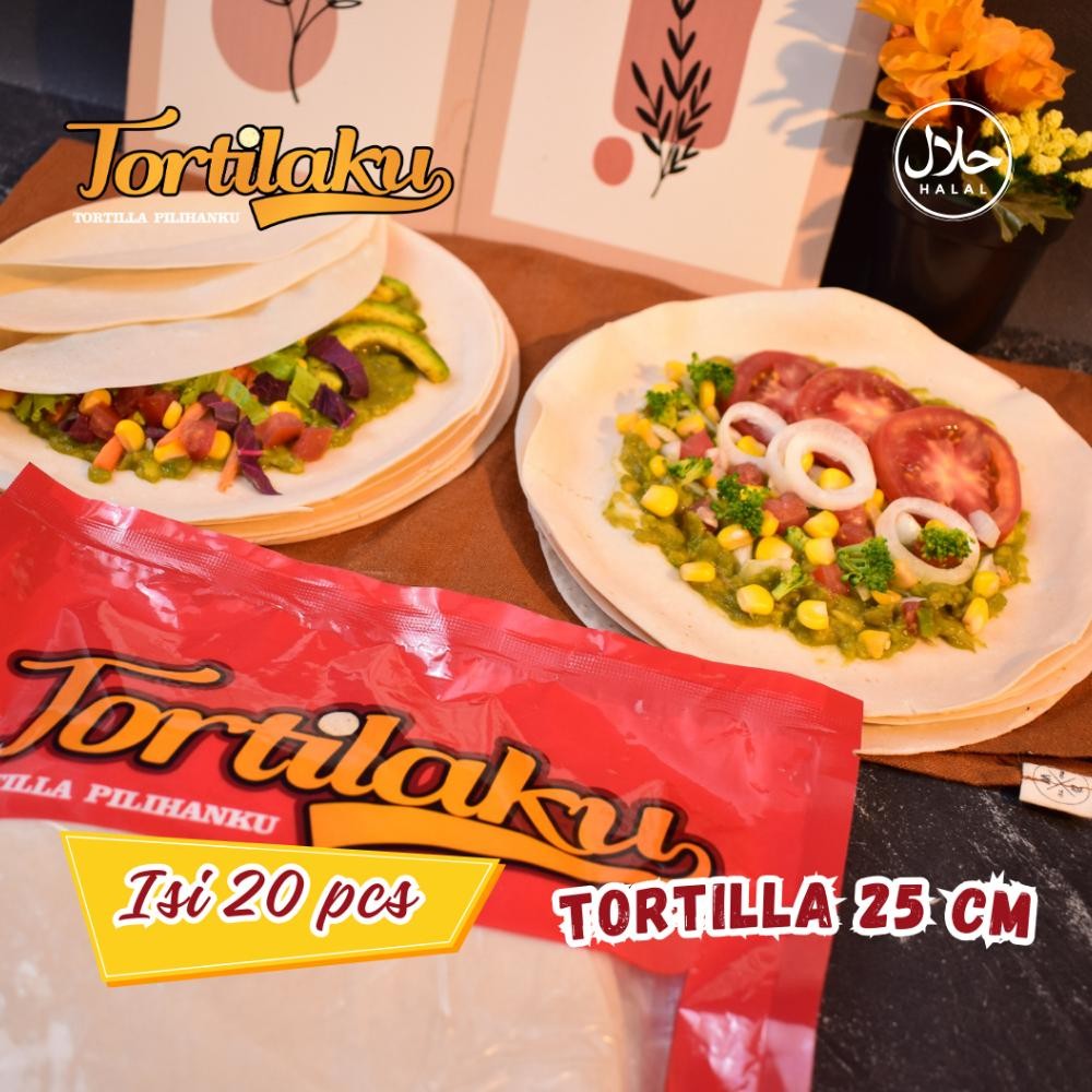 

TORTILAKU Besar 25 Cm Isi 20 Pcs Kulit Kebab Premium nUg