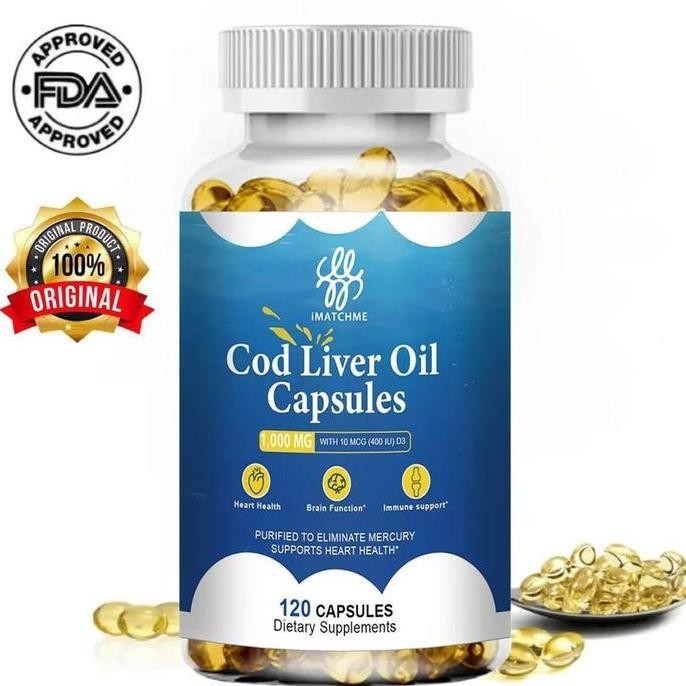 

Terlaris Imatchme Codfish Liver Oil Soft Capsules Vitamin Ad Pills Protect Blood Vessel, Eye Vision And Memory 120Pcs Kapsul Lembut Minyak Hati Ikan Cod Pil Vitamin Ad Melindungi Pembuluh Darah, Penglihatan Mata Dan Mem