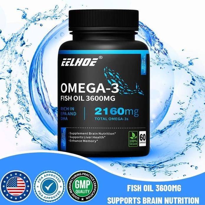 

Terlaris Minyak Ikan Omega-3 Fish Oil 1000Mg,Vitamin Otak & Jantung Sehat, Meningkatkan Daya Ingat & Imunitas