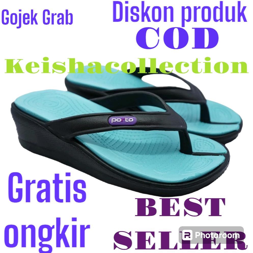 Sandal Jepit Karet PORTO GOLFER 711 Wanita Dewasa Termurah Kualitas Pum Sandal Anti Banjir