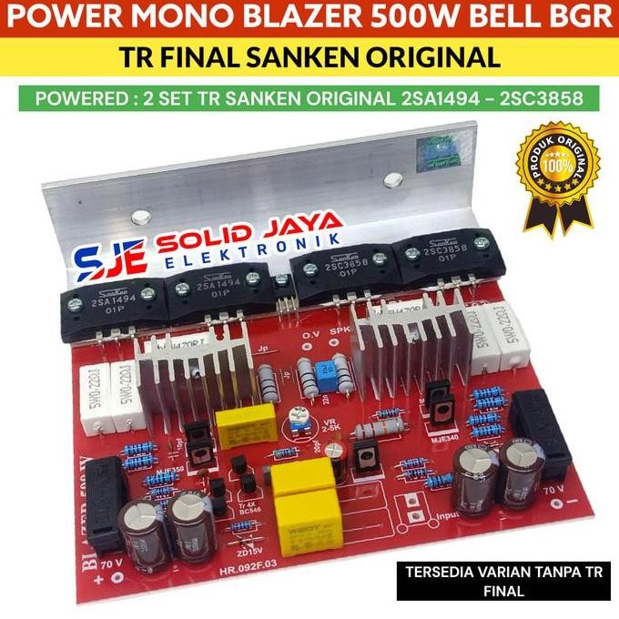 Kit Power Blazer 500W 575W 600W Mono 500 Watt W 575 Watt W Tr Final Sanken Asli 2Sc3858 2Sa1949 Tr T