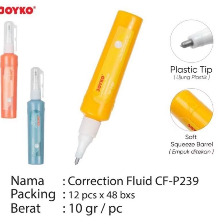 

RB correction Fluid/Tipe-x Cair Joyko CF-P239 ( 1pak/12pcs )