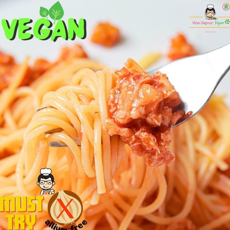 

Vindapourvegan Au Bolognee Vegan Homemade Frozen Food Bahan Beu Allium Free Vegetarian Plantbaed Friendly 300Gr