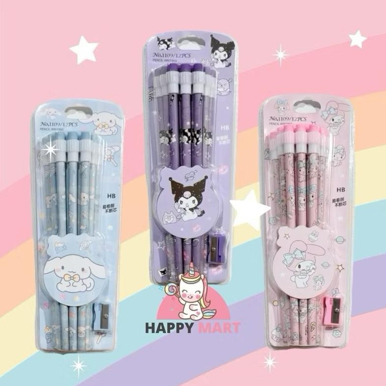 

RB Pensil Batang HB Isi 12 Pcs GEN 3 Kuro / Moroll / Melody