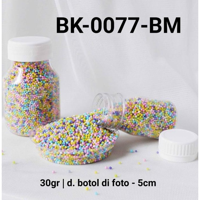 

:::::::] BK-0077-BM Sprinkles sprinkle sprinkel 30 gram mutiara warna warni