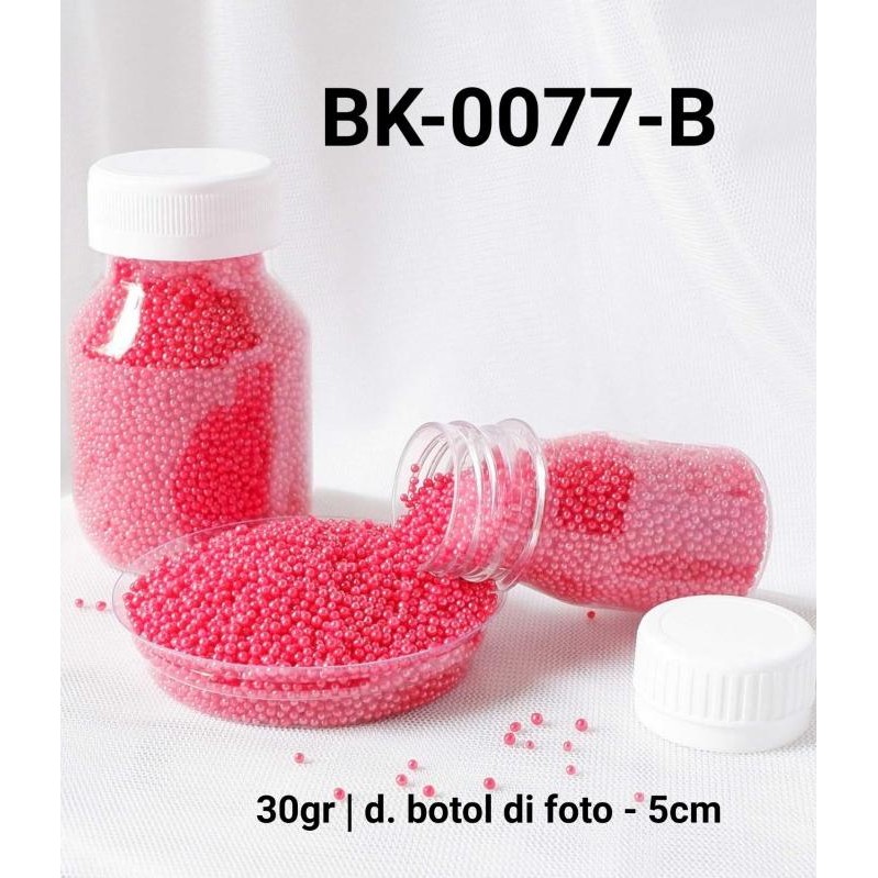 

Produk Terbaik] BK-0077-B Sprinkles sprinkle sprinkel 30 gram mutiara merah red