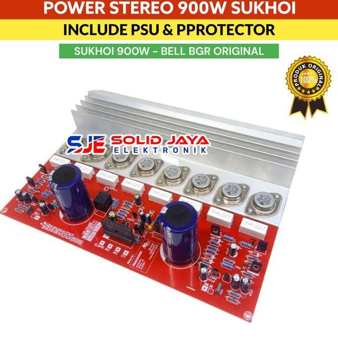 Kit Power Sukhoi 900W Stereo Plus Psu Elco Dioda Capasitor Tr Final Jengkol 2N3055 Mj2955 2N 3055 2N