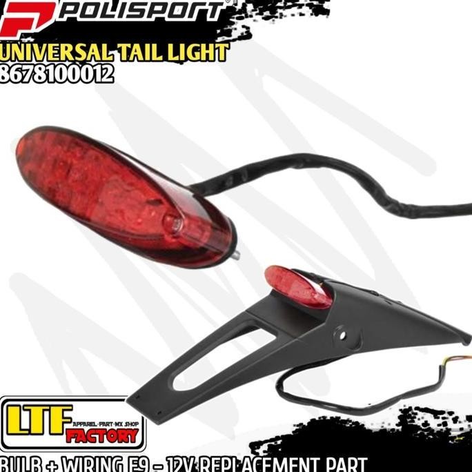 @=@=@=@=] POLISPORT UNIVERSAL LED BULB WITH LICENCE PLATE WIRING REPLACEMENT PART TAIL LIGHT - E9 12