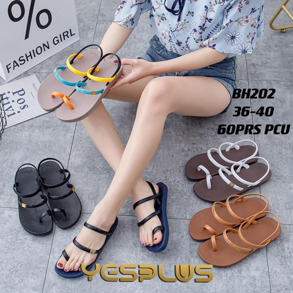 C Sandal karet jepit tali bela fashion import BH 202
