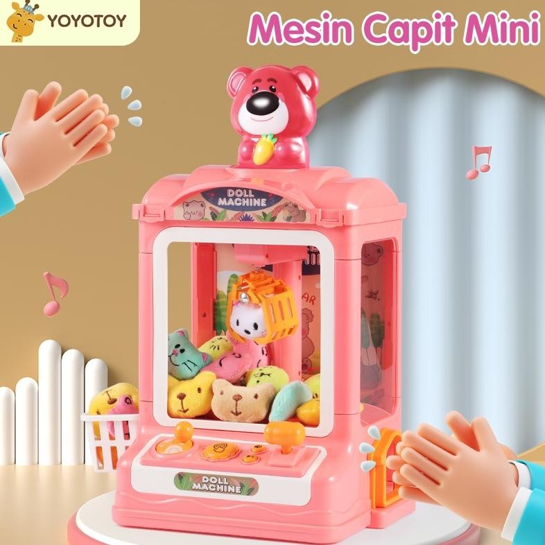 ''Terlaris" Mesin Capit Mini Viral Murah Mainanan Anak Perempuan Mesin Capit Boneka Mesin Capit Mini