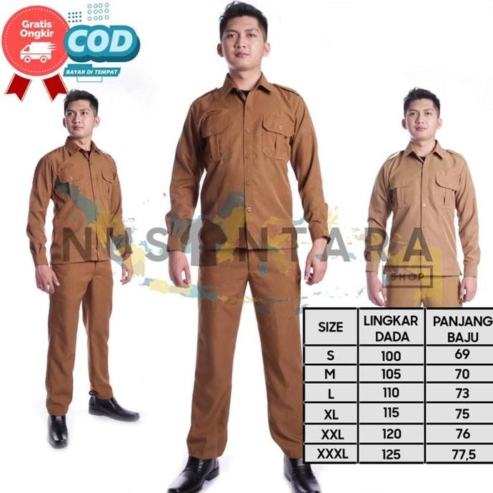 Seragam Pns Pria Lengan Panjang Seragam Pemda Pria Seragam Khaki Pria