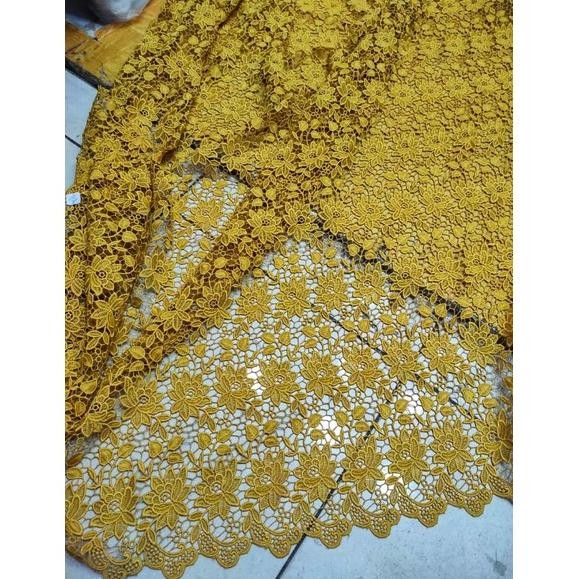 SY Kain Brokat Prada Oki / Bahan Kebaya Prada Oki / Kain Brukat Kebaya Oki (Harga Per 0,5 Meter)