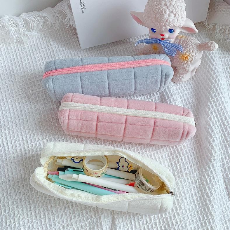 

Ede-78 Tempat Pensil Pulpen Anak Sekolah Cute Penyimpanan Alat Tulis Multifungsi Kain Bludru Tp-01-S