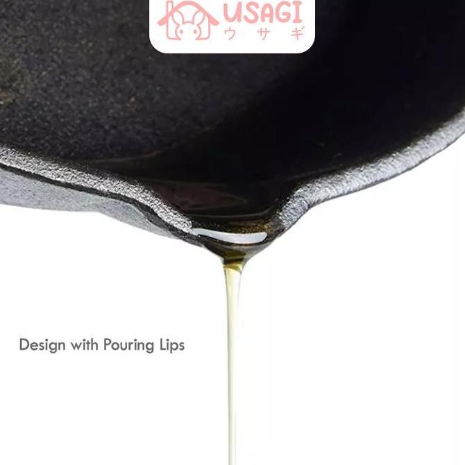 Usagi Official - Cast Iron Pan / Fry Pan Skillet / Wajan Besi / Penggorengan Cast Iron / Alat Masak 